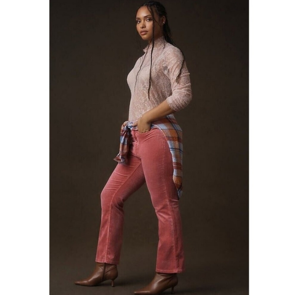 Anthropologie Pilcro The Yaya Women's Plus Size 22W Midrise Corduroy Crop Pants - Picture 2 of 16